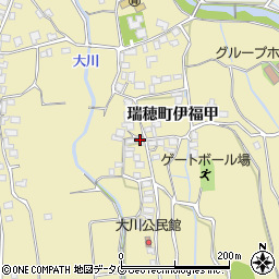 長崎県雲仙市瑞穂町伊福甲296周辺の地図