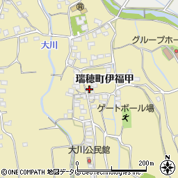 長崎県雲仙市瑞穂町伊福甲267周辺の地図