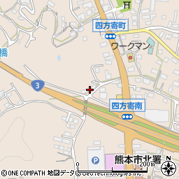 熊本県熊本市北区四方寄町1655周辺の地図