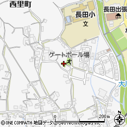 西長田神社周辺の地図