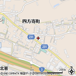 熊本県熊本市北区四方寄町754-4周辺の地図