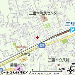 熊本県菊池郡菊陽町津久礼2972-38周辺の地図