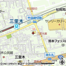 熊本県菊池郡菊陽町津久礼2351周辺の地図