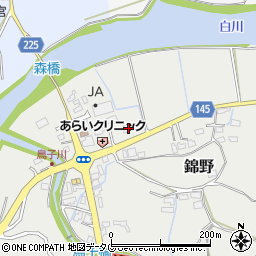 熊本県菊池郡大津町錦野390周辺の地図