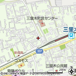 熊本県菊池郡菊陽町津久礼2972-28周辺の地図