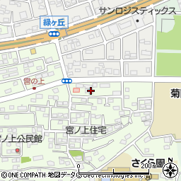 熊本県菊池郡菊陽町津久礼173-17周辺の地図