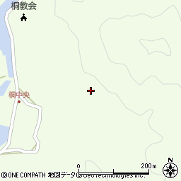 長崎県新上五島町（南松浦郡）桐古里郷周辺の地図