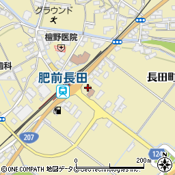 ローソン諫早長田町店周辺の地図