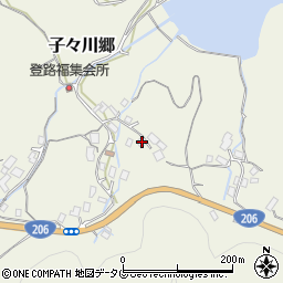 長崎県西彼杵郡時津町子々川郷455周辺の地図