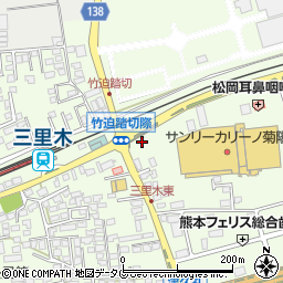 ファミリーマート菊陽津久礼店周辺の地図