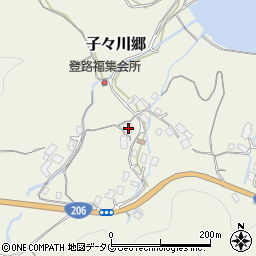 長崎県西彼杵郡時津町子々川郷522周辺の地図