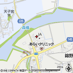 熊本県菊池郡大津町錦野396周辺の地図