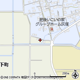 熊本県菊池郡大津町下町460-1周辺の地図