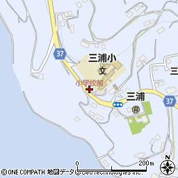 小学校前周辺の地図