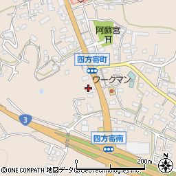 熊本県熊本市北区四方寄町1628-1周辺の地図