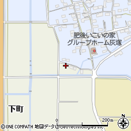 熊本県菊池郡大津町下町460-3周辺の地図