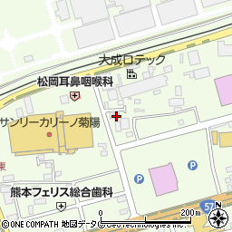 熊本県菊池郡菊陽町津久礼2509周辺の地図