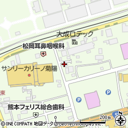 熊本県菊池郡菊陽町津久礼2509-1周辺の地図