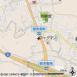 熊本県熊本市北区四方寄町1628-3周辺の地図