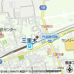 熊本県菊池郡菊陽町津久礼2952-3周辺の地図