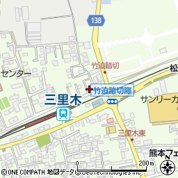 熊本県菊池郡菊陽町津久礼2950-10周辺の地図