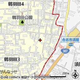 コーポ鶴羽田周辺の地図