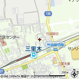 熊本県菊池郡菊陽町津久礼2952-5周辺の地図