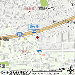 熊本県菊池郡菊陽町原水1164-19周辺の地図