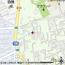 熊本県菊池郡菊陽町津久礼3027-14周辺の地図