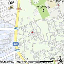 熊本県菊池郡菊陽町津久礼3027-17周辺の地図