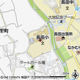 諫早市立長田小学校周辺の地図