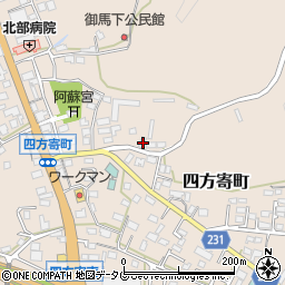熊本県熊本市北区四方寄町595-1周辺の地図
