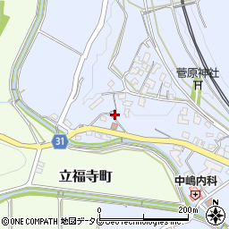 熊本県熊本市北区硯川町1016周辺の地図