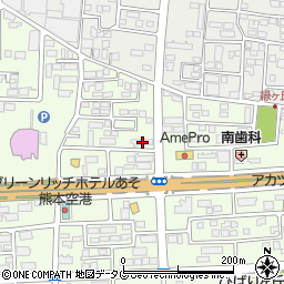 熊本県菊池郡菊陽町津久礼129-7周辺の地図