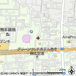 熊本県菊池郡菊陽町津久礼129-17周辺の地図