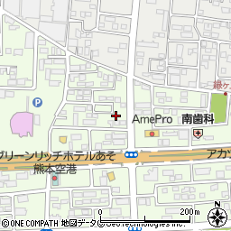 熊本県菊池郡菊陽町津久礼129-29周辺の地図