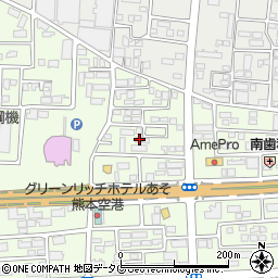 熊本県菊池郡菊陽町津久礼129-25周辺の地図