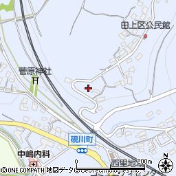熊本県熊本市北区硯川町493周辺の地図