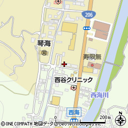 長崎県長崎市琴海村松町707周辺の地図