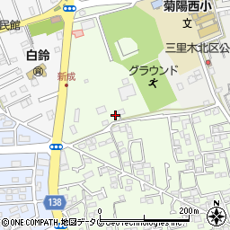 熊本県菊池郡菊陽町津久礼3003周辺の地図