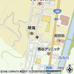 長崎県長崎市琴海村松町708-6周辺の地図