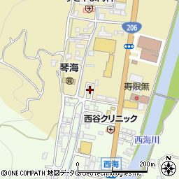 長崎県長崎市琴海村松町708周辺の地図