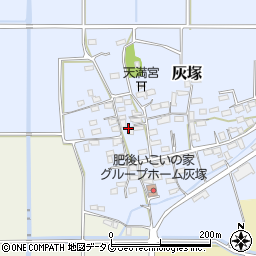 熊本県菊池郡大津町灰塚周辺の地図