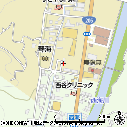 長崎県長崎市琴海村松町708-18周辺の地図