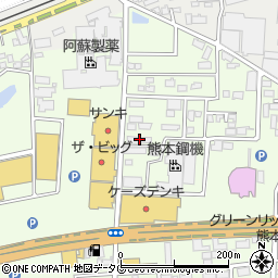 熊本県菊池郡菊陽町津久礼16-10周辺の地図