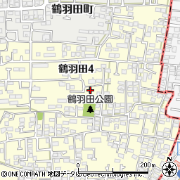 鶴団地公民館周辺の地図