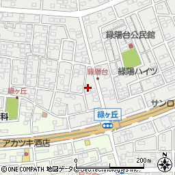 熊本県菊池郡菊陽町原水1186-17周辺の地図