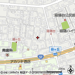 熊本県菊池郡菊陽町原水1190-11周辺の地図