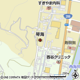 長崎県長崎市琴海村松町709周辺の地図
