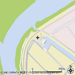 諫早市役所　農林水産部天狗鼻排水機場周辺の地図